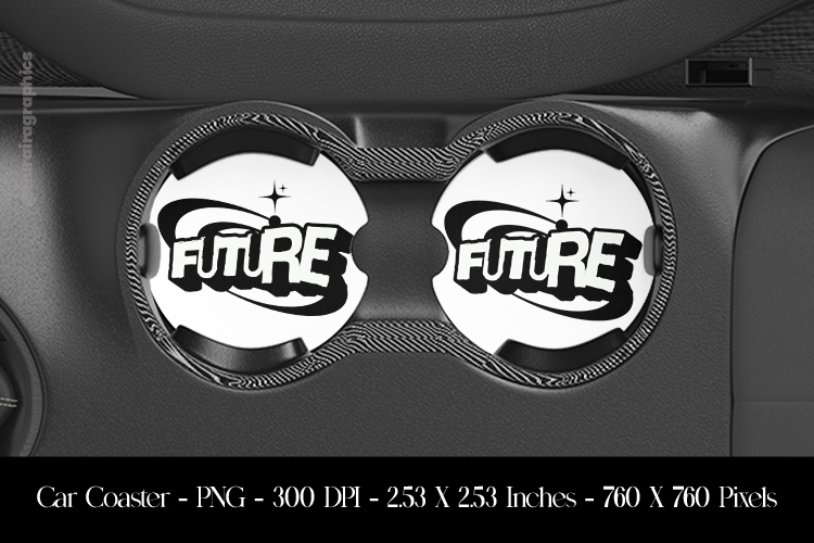 Retro Future Car Coaster Sublimation