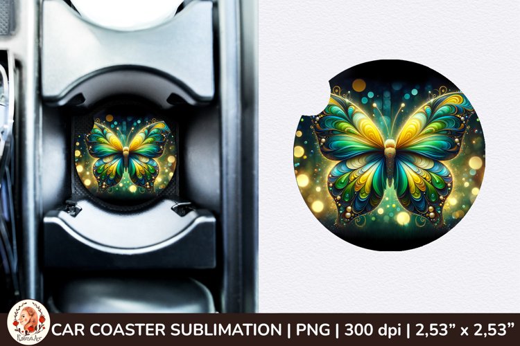 Round Coaster,3d Car coaster, 3D Butterfly, Spring Coaster example image 1