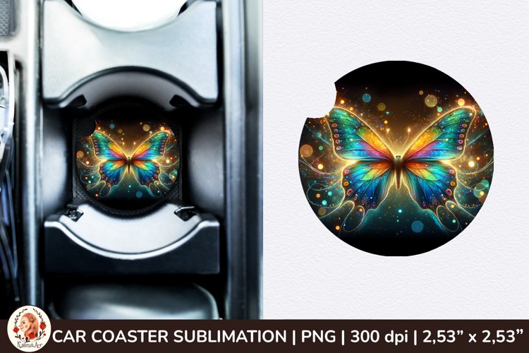 Round Coaster,3d Car coaster, 3D Butterfly, Spring Coaster example image 1