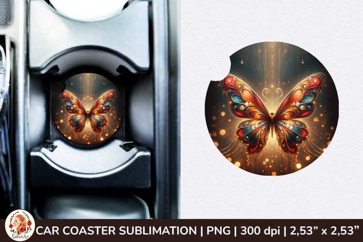 Round Coaster,3d Car coaster, 3D Butterfly, Spring Coaster example image 1