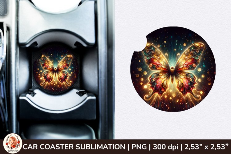 Round Coaster,3d Car coaster, 3D Butterfly, Spring Coaster example image 1