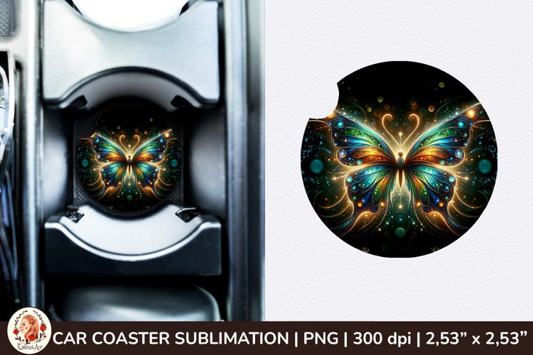 Round Coaster,3d Car coaster, 3D Butterfly, Spring Coaster example image 1