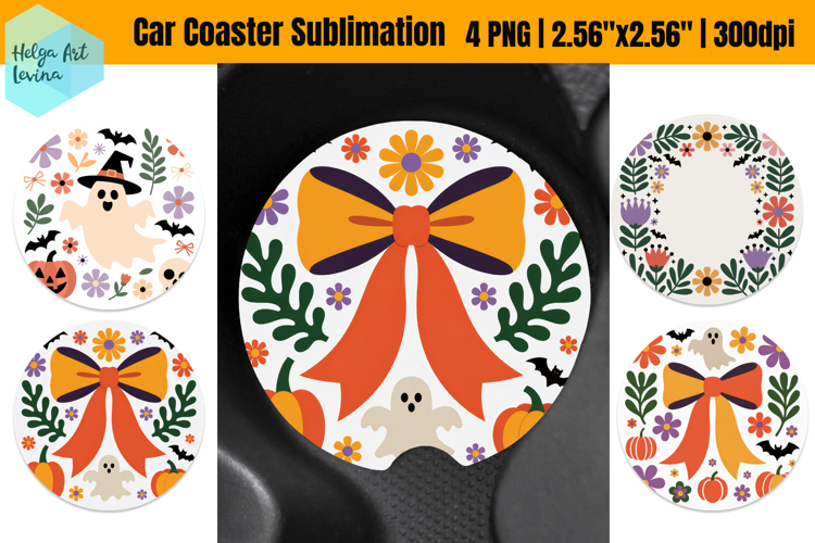 Halloween PNG | Car Coaster Sublimation