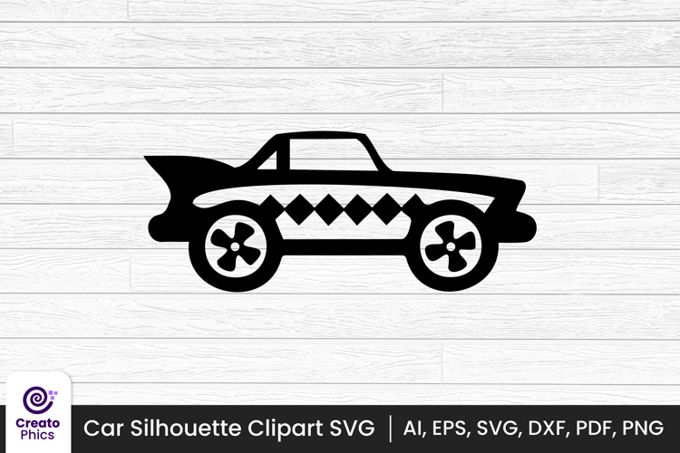 car silhouette black vehicle clipart | printable vector SVG