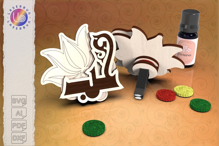 Love Arabic Calligraphy Car Diffuser Laser File