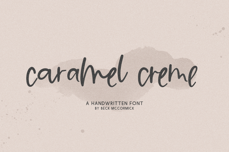 Caramel Creme Script