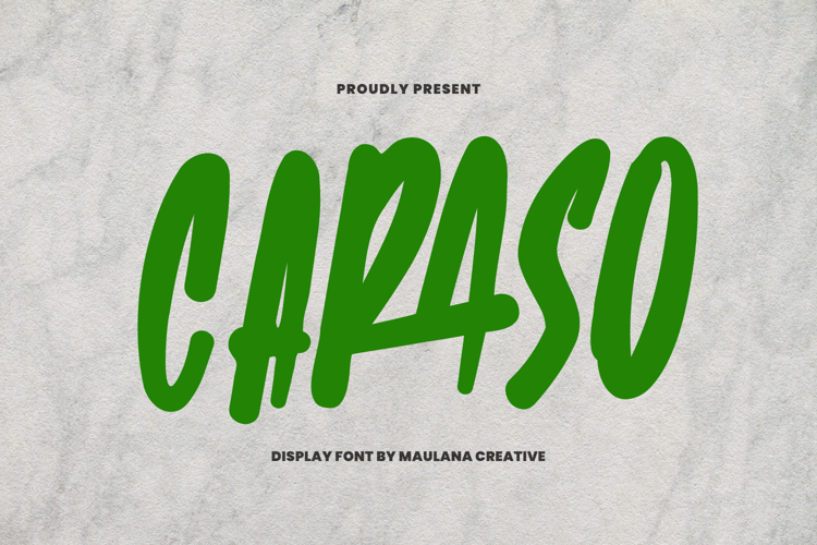 Caraso Bold Energetic Display Font