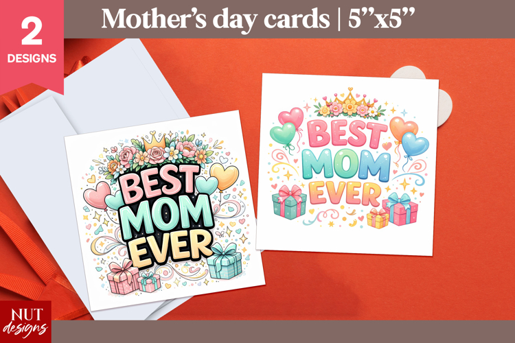 Best mom ever Card Mothers Day card printable