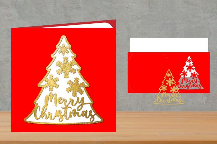 Christmas Card, Snowflake Card, Christmas Greeting Card