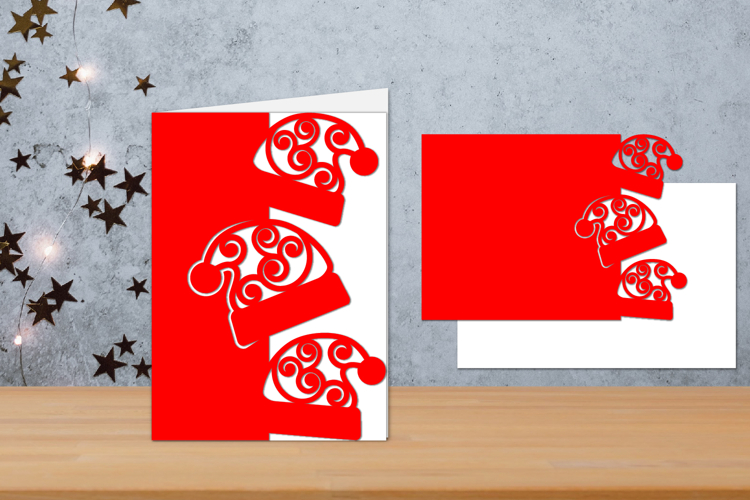 Christmas folded Cards, Cricut Christmas card