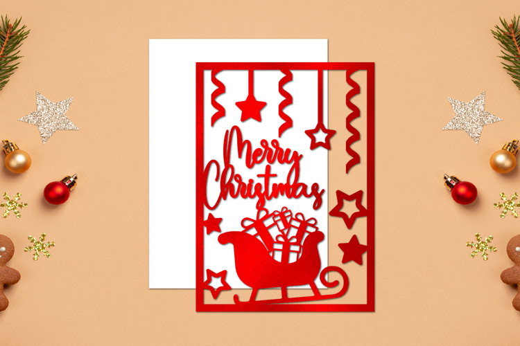 Christmas Papercut, Christmas Template, Christmas Greeting