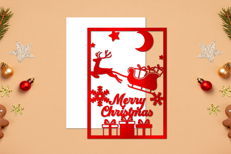 Christmas Paper cut, Christmas Template, Christmas svg