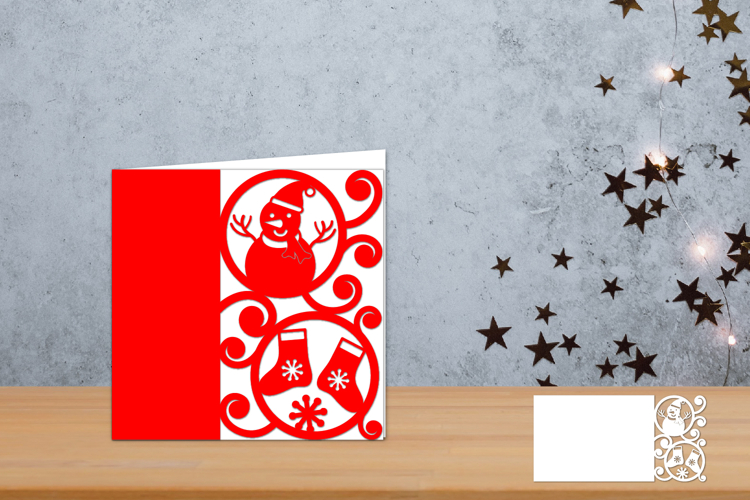 Christmas Papercut, Cricut Christmas card, Christmas Cricut