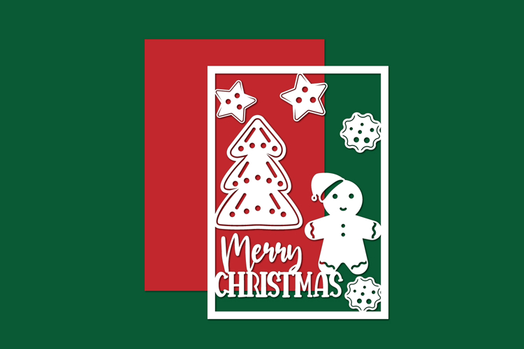 Christmas Paper cut, Christmas card, Christmas cut files