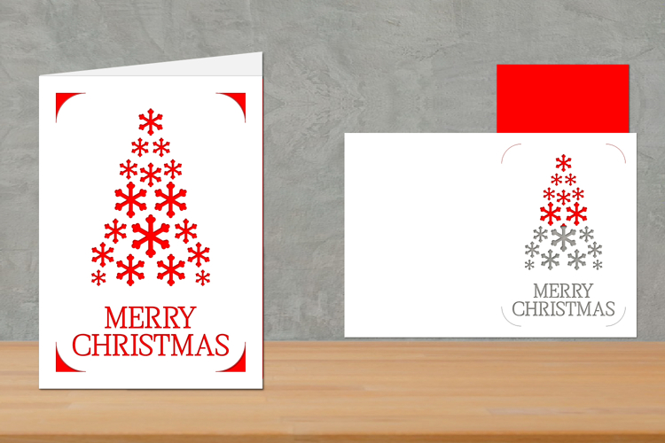 Christmas Insert Card, Christmas Greeting Card