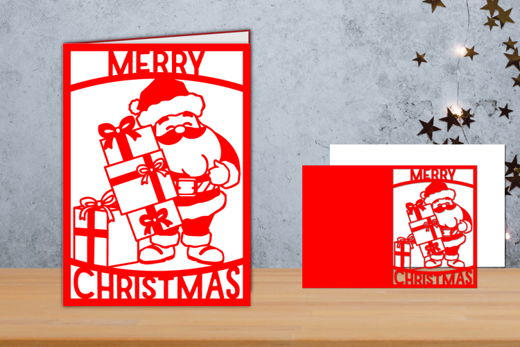 Christmas card, Christmas Card Papercut