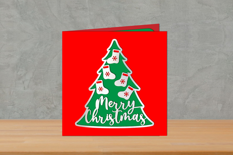 Christmas Card Layered, Christmas Card, Christmas Greeting
