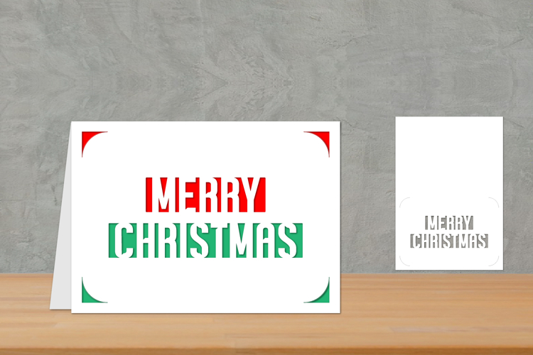 Christmas card, Simple Christmas Card, Christmas Insert Card