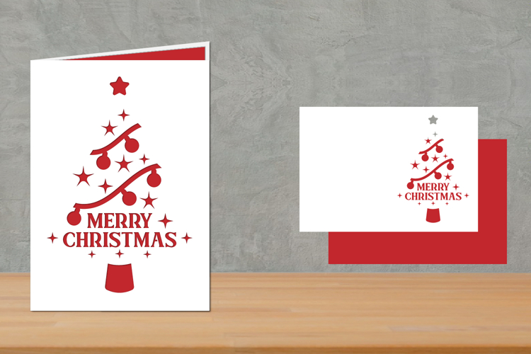 Christmas Greeting card, Christmas Folded Card