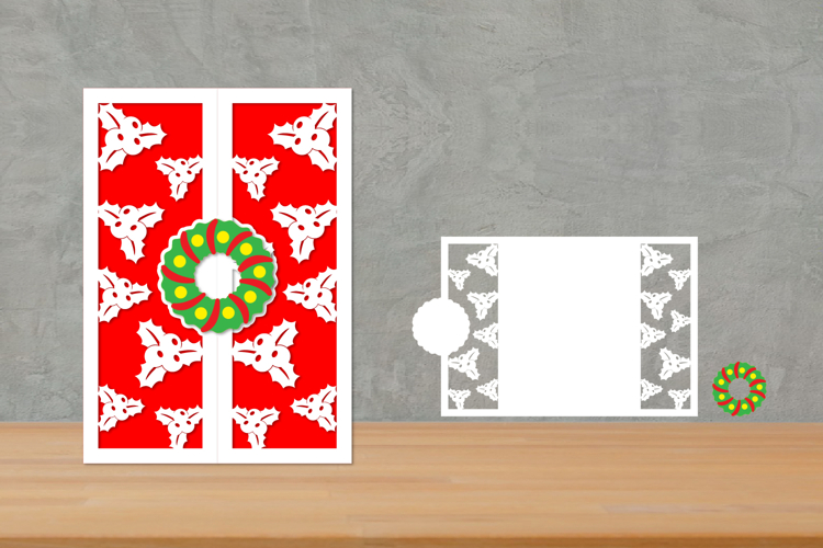 Christmas Trifold Papercut, Gatefold Christmas card