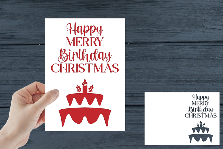 Birthday Card for Christmas, Christmas Birthday, December