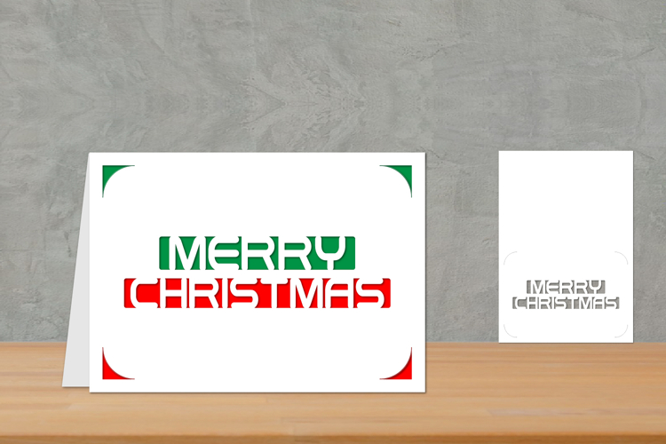 Christmas card, Simple Christmas Card, Christmas Insert Card