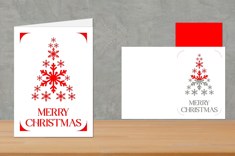Christmas Insert Card, Christmas Greeting Card