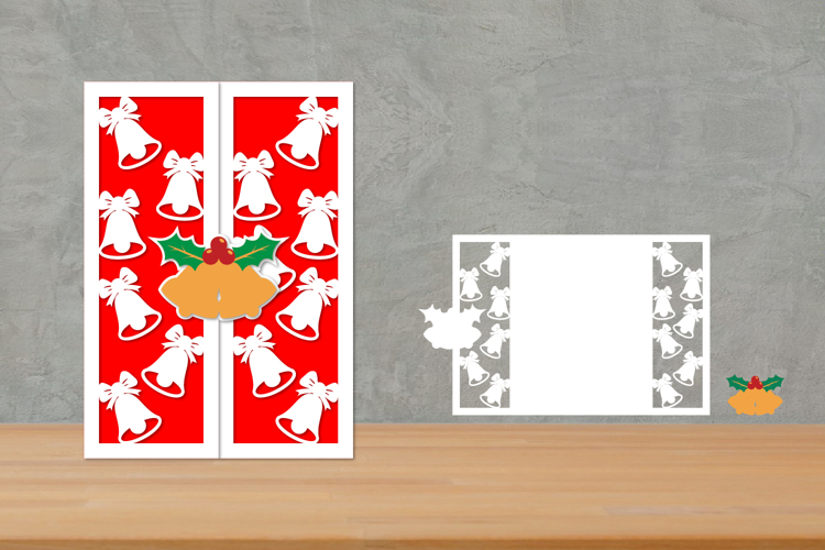 Christmas Trifold Papercut, Gatefold Christmas card