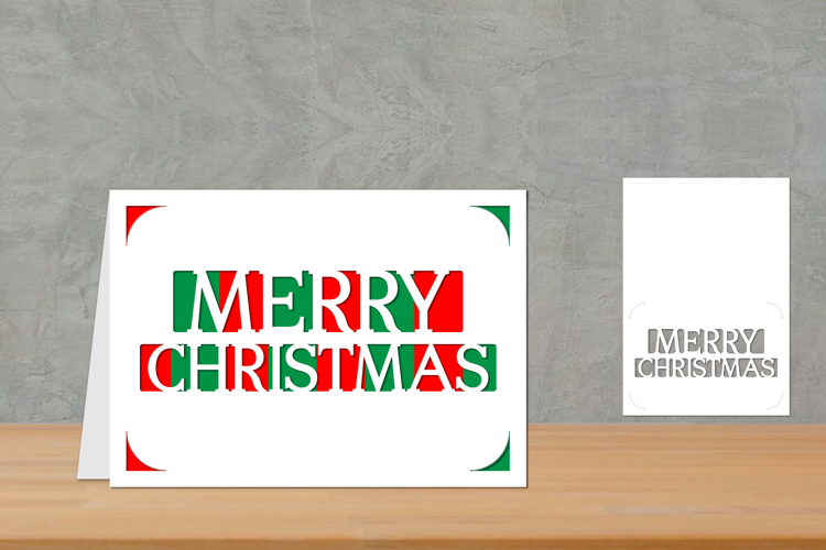 Simple Christmas Card, Christmas Insert Card, Christmas card