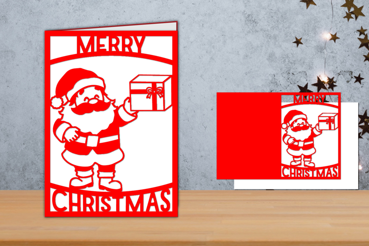 Christmas card, Christmas Card Papercut