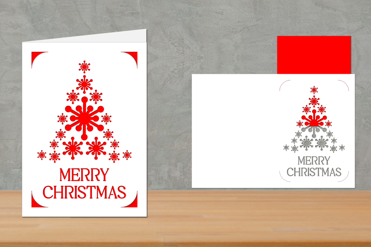 Christmas Insert Card, Christmas Greeting Card