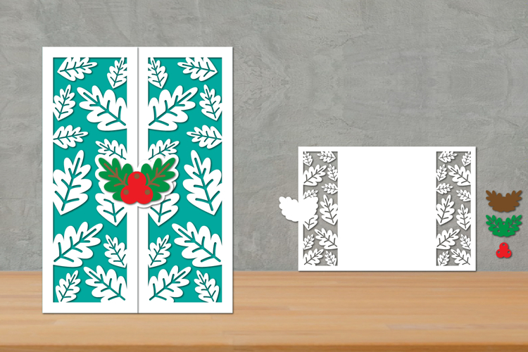 Christmas Trifold Papercut, Gatefold Christmas card