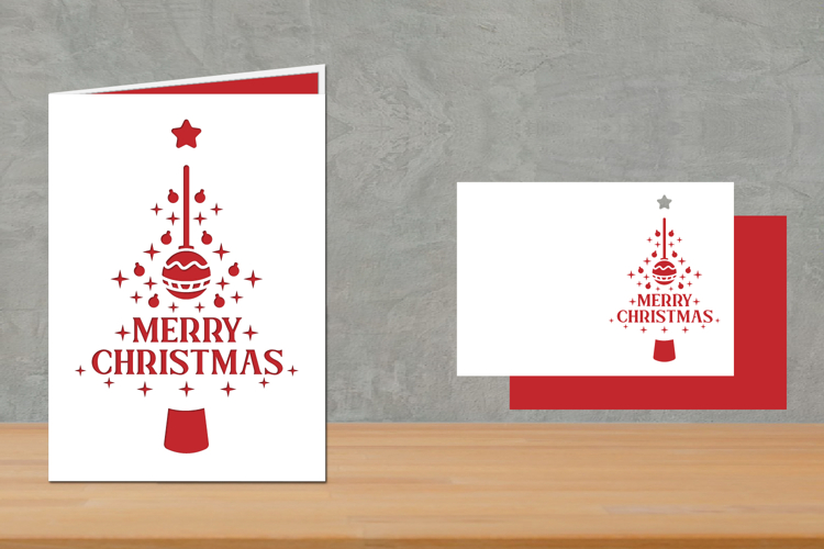 Christmas Greeting card, Christmas Folded Card