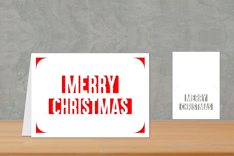 Christmas card, Simple Christmas Card, Christmas Insert Card