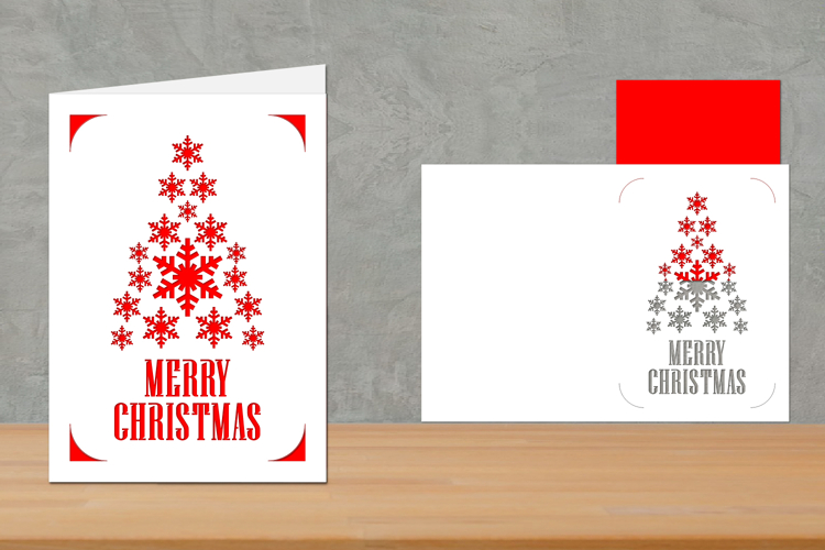 Christmas Insert Card, Christmas Greeting Card