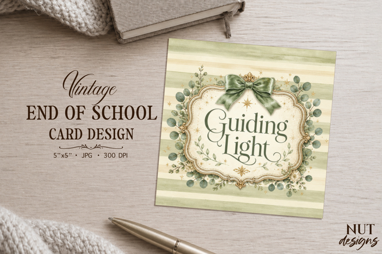 Card End of school Guiding Light Graduation appreciation example image 1