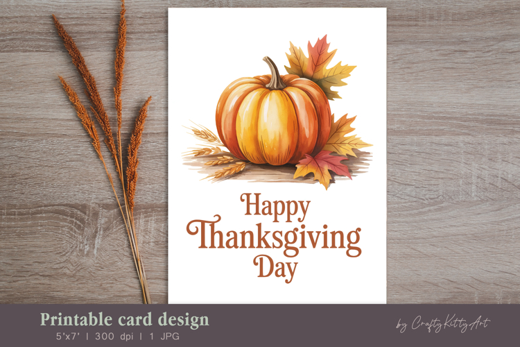 Thanksgiving Card Template Image 2