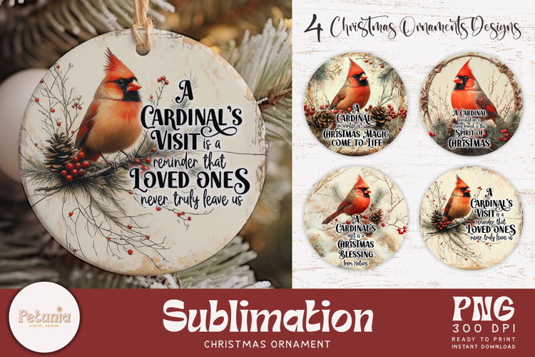Christmas Ornament Sublimation Designs Image 22