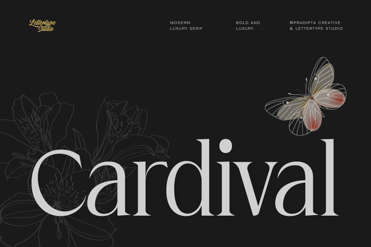 Cardival Modern Luxury Bold Serif Font
