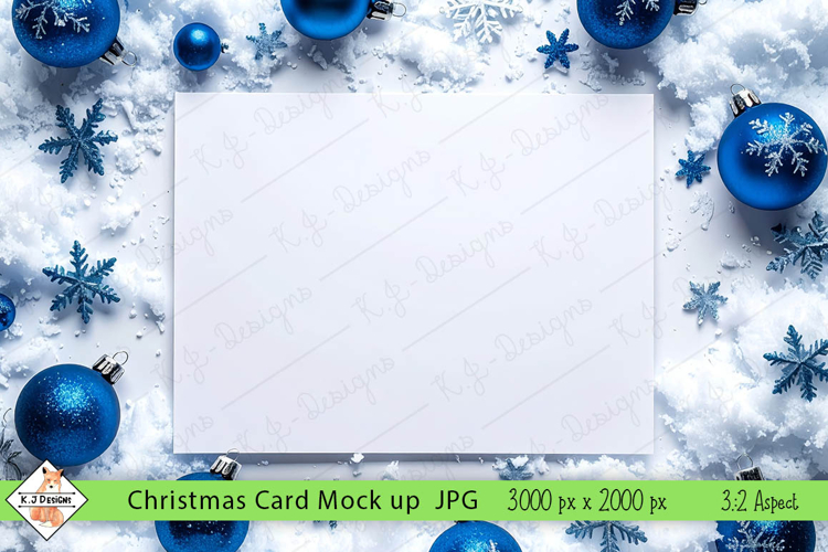 Christmas card mock up background jpg