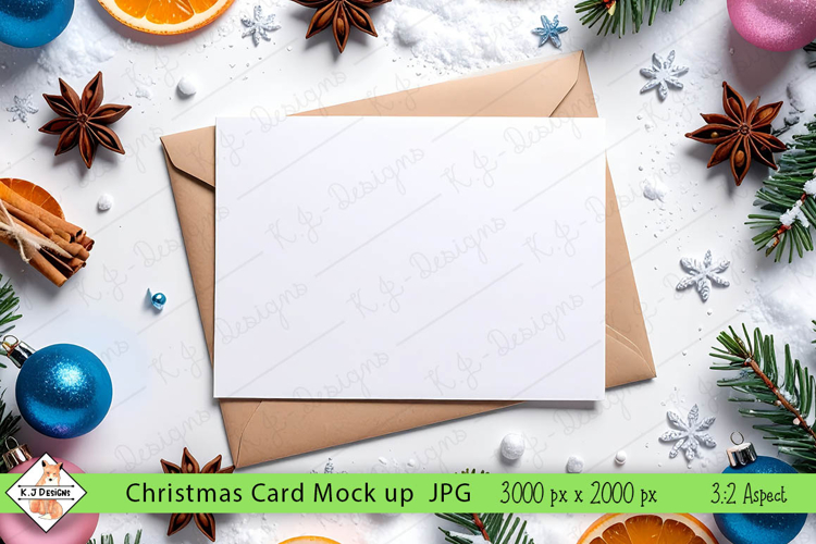Christmas card mock up background jpg