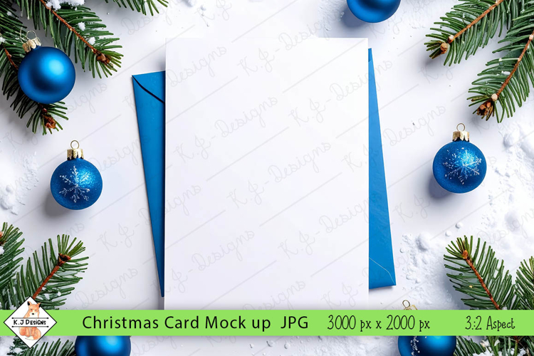 Christmas card mock up background jpg