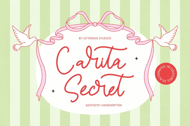 Carita Secret - Aesthetic Handwritten