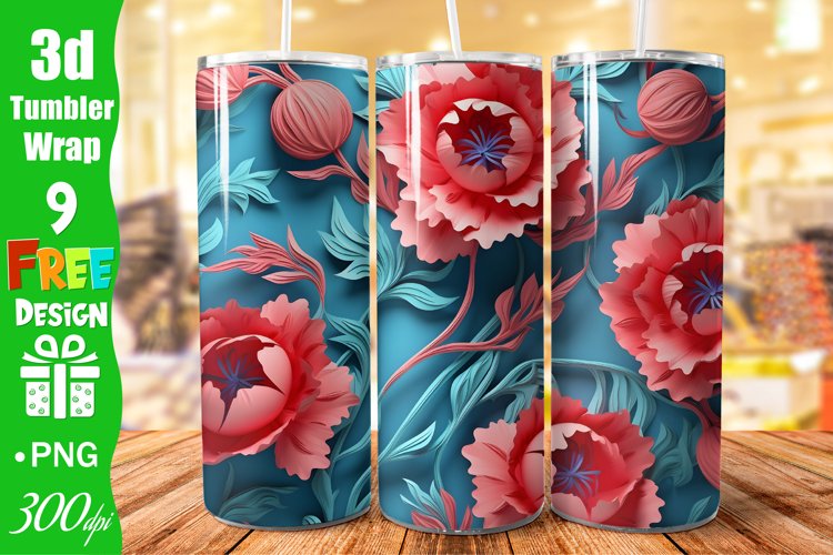 skinny tumbler,sublimate design,tumbler wrap,sublimation design,tumbler design,digital download,3D tumbler design,3D tumbler wrap,Carnations pattern,Carnations tumbler,Carnations wrap