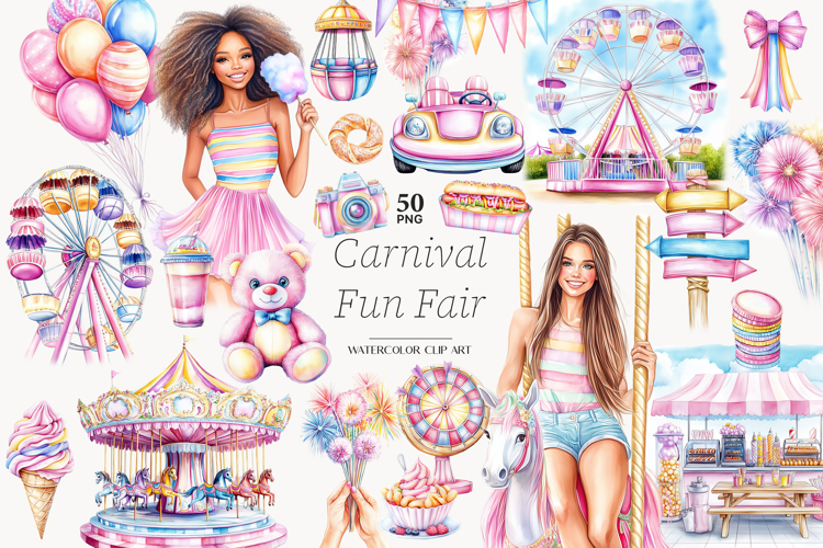 Carnival Clipart | Fair Summer Images | Amusement Park PNG