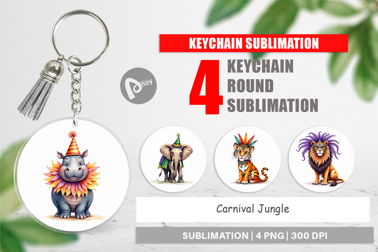 Enchanted Forest Masquerade Keychain