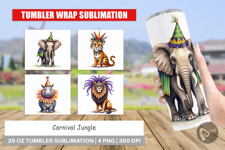 Enchanted Forest Masquerade Tumbler