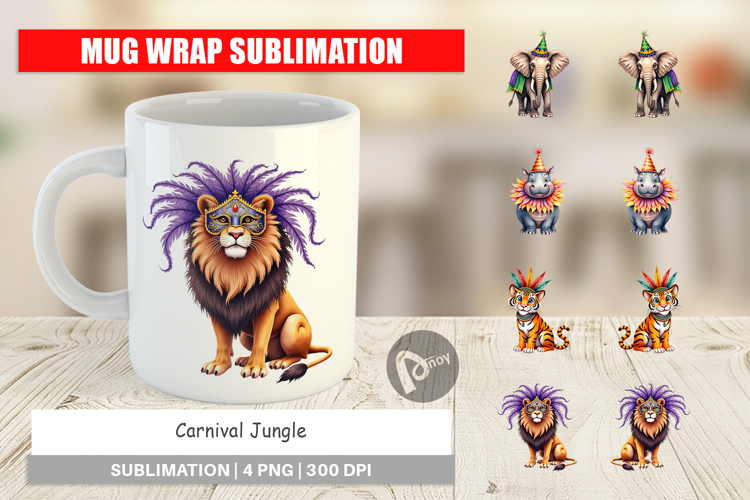 Enchanted Forest Masquerade Mug Wrap