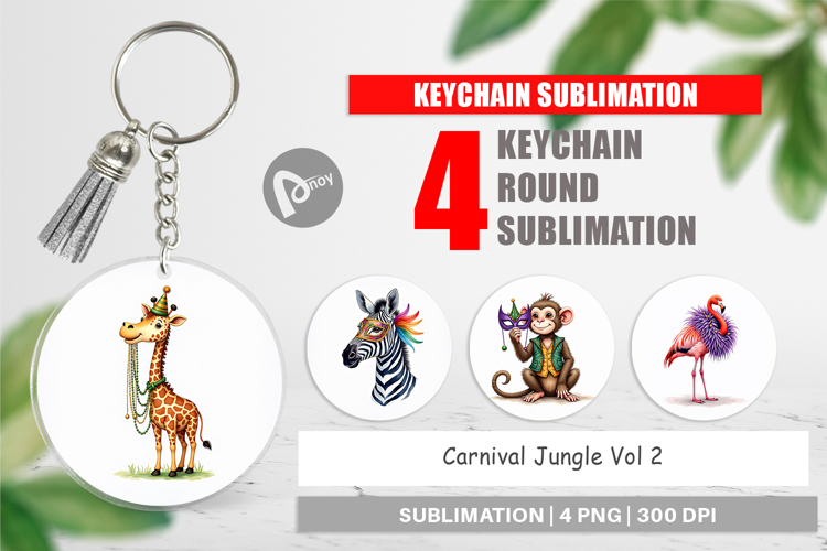 Enchanted Forest Masquerade Keychain