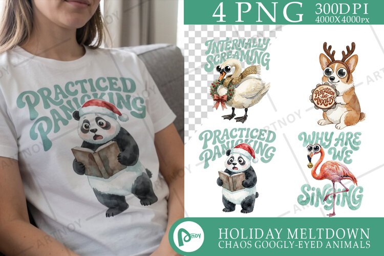 Caroling Choir Social Anxiety Sublimation example image 1